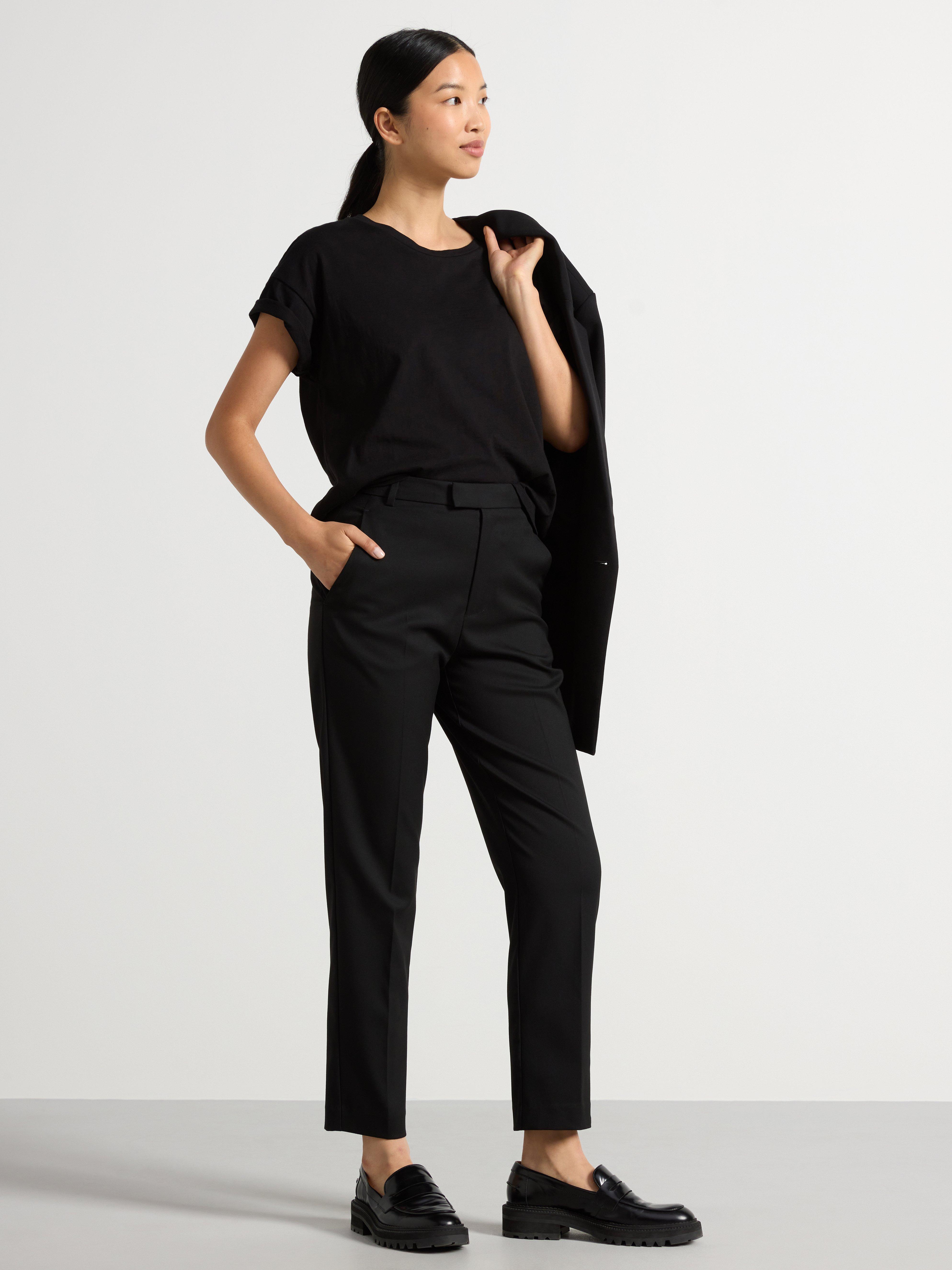 Pantalones cortos POLLY croppade negros