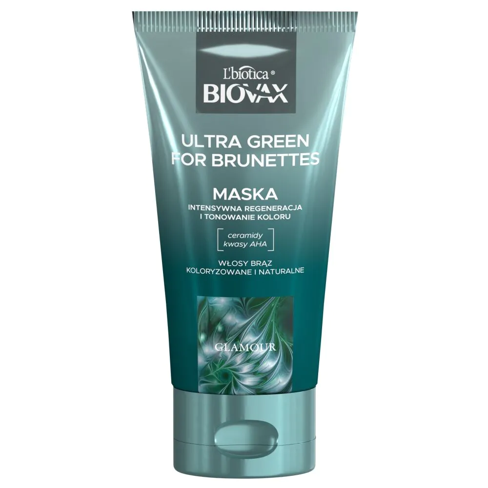 Biovax Glamour Ultra Green For Brunettes Maska Regenerująca do włosów