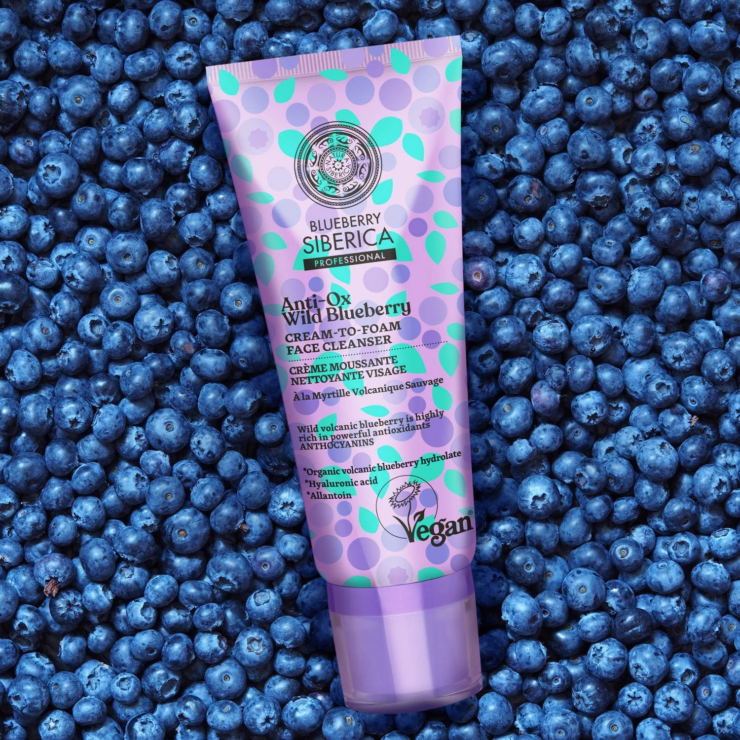 Natura Siberica Blueberry Siberica Crème moussante nettoyante