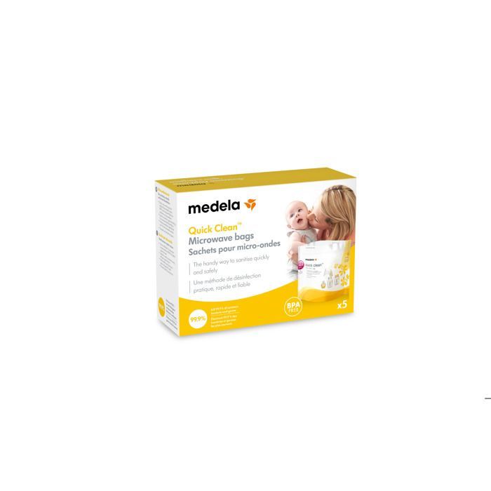MEDELA – Quick Clean™ Mikrowellen-Sterilisationsbeutel – 5er-Pack – Desinfektion, Reinigung
