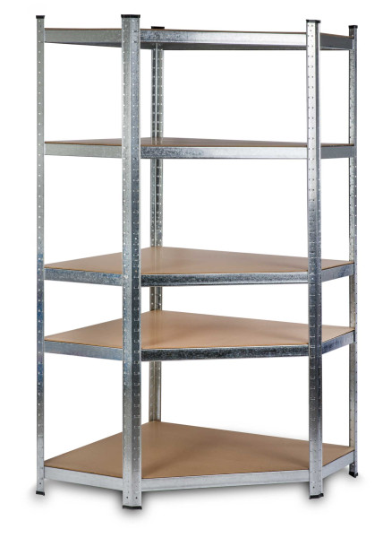 Regał metalowy magazynowy narożny 180x90x40 875kg Humberg