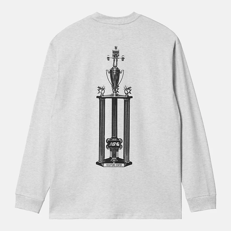 Camiseta masculina de manga comprida Carhartt WIP – SEA SALT HEATHER