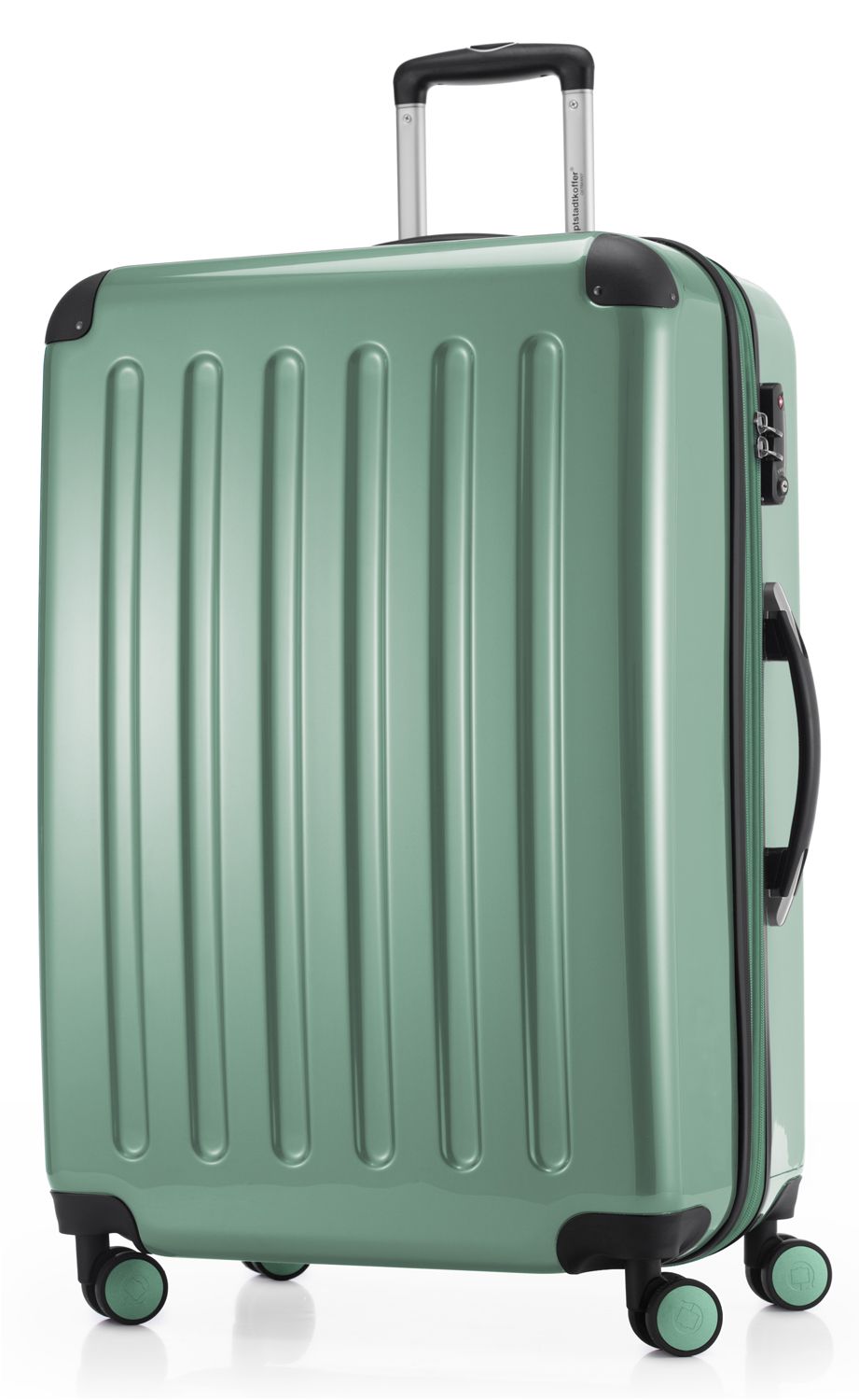 Alex - resväska hårt skal mörkblå glansig, TSA, 65 cm, 74 liter