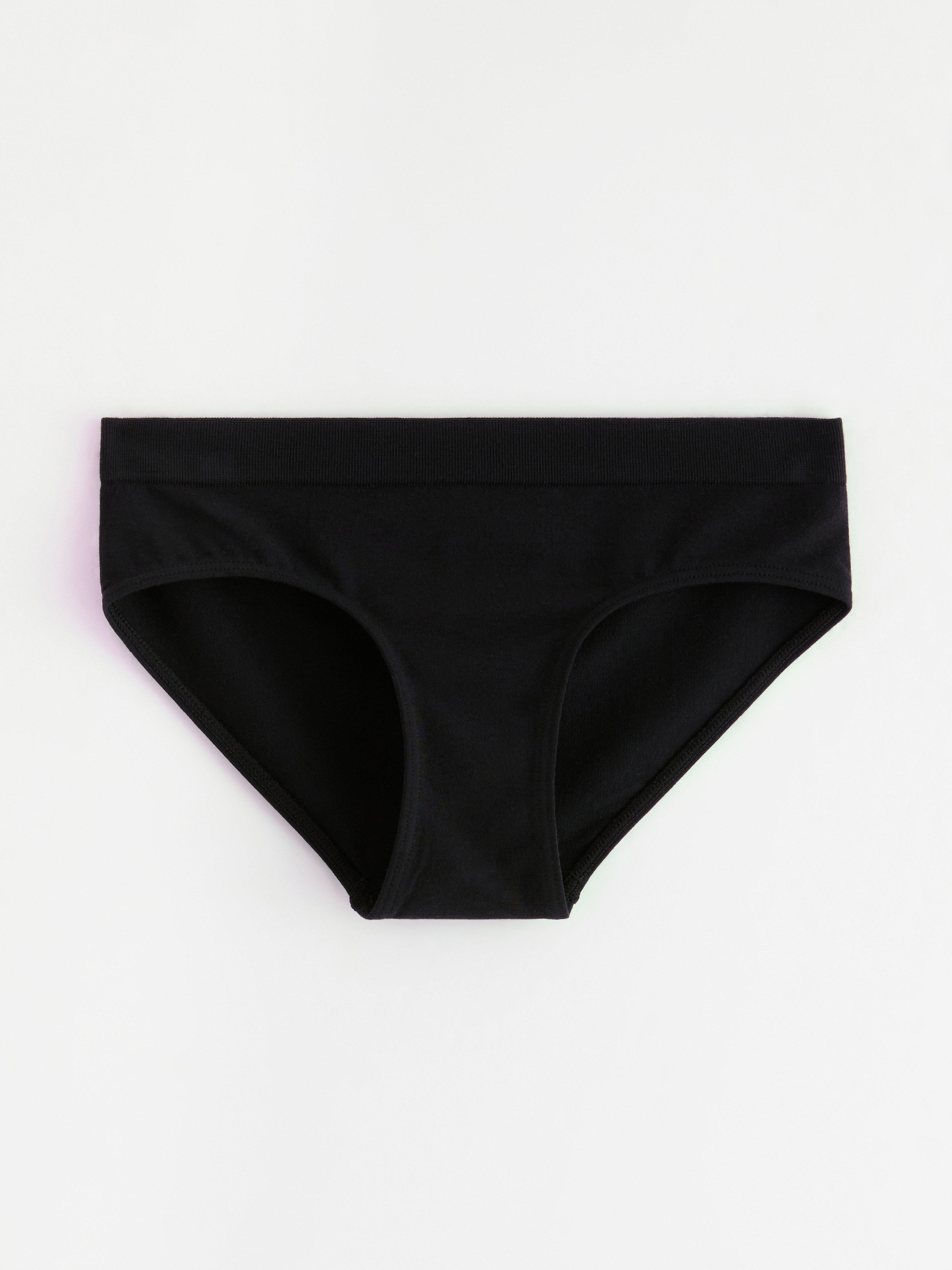 Culotte de bikini sans coutures noire