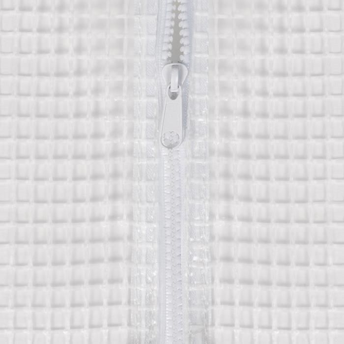 Invernadero tipo túnel IDMARKET ZEBRA de 4x3 m, blanco, 12 m² (Gama para horticultura comercial)