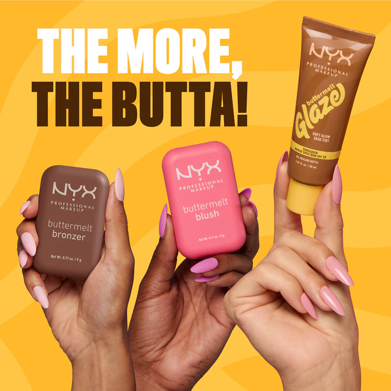 NYX Professional Makeup Buttermelt Glaze rozjasňujúci a tónovací fluid SPF 30