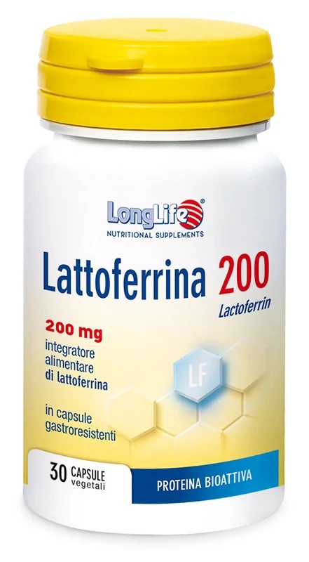LONG LIFE Voedingssupplement LongLife Lactoferrine 200 mg 30 capsules