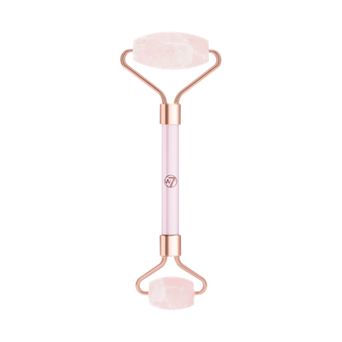 Rouleau facial W7 en quartz rose