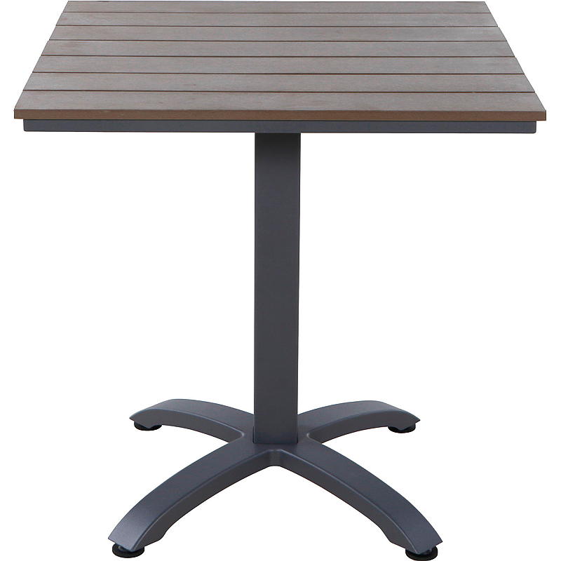 Mesa de centro de madera artificial de 70x70x72 cm.
