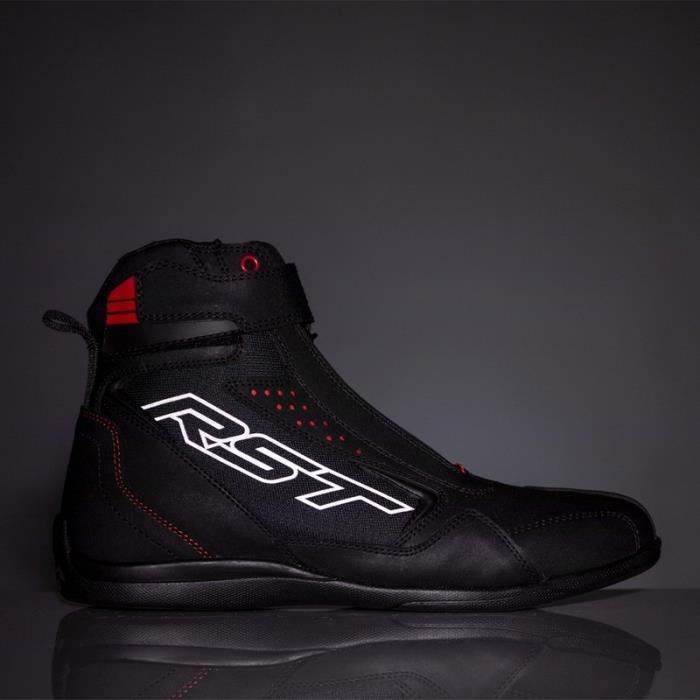 Bottes moto femme RST Frontier - noir/rouge - 37