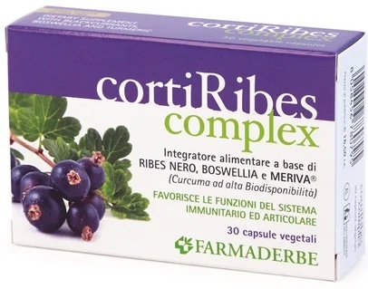 FARMADERBE Corti Ribes Complex Voedingssupplement voor gewrichten en immuunsysteem 30 capsules