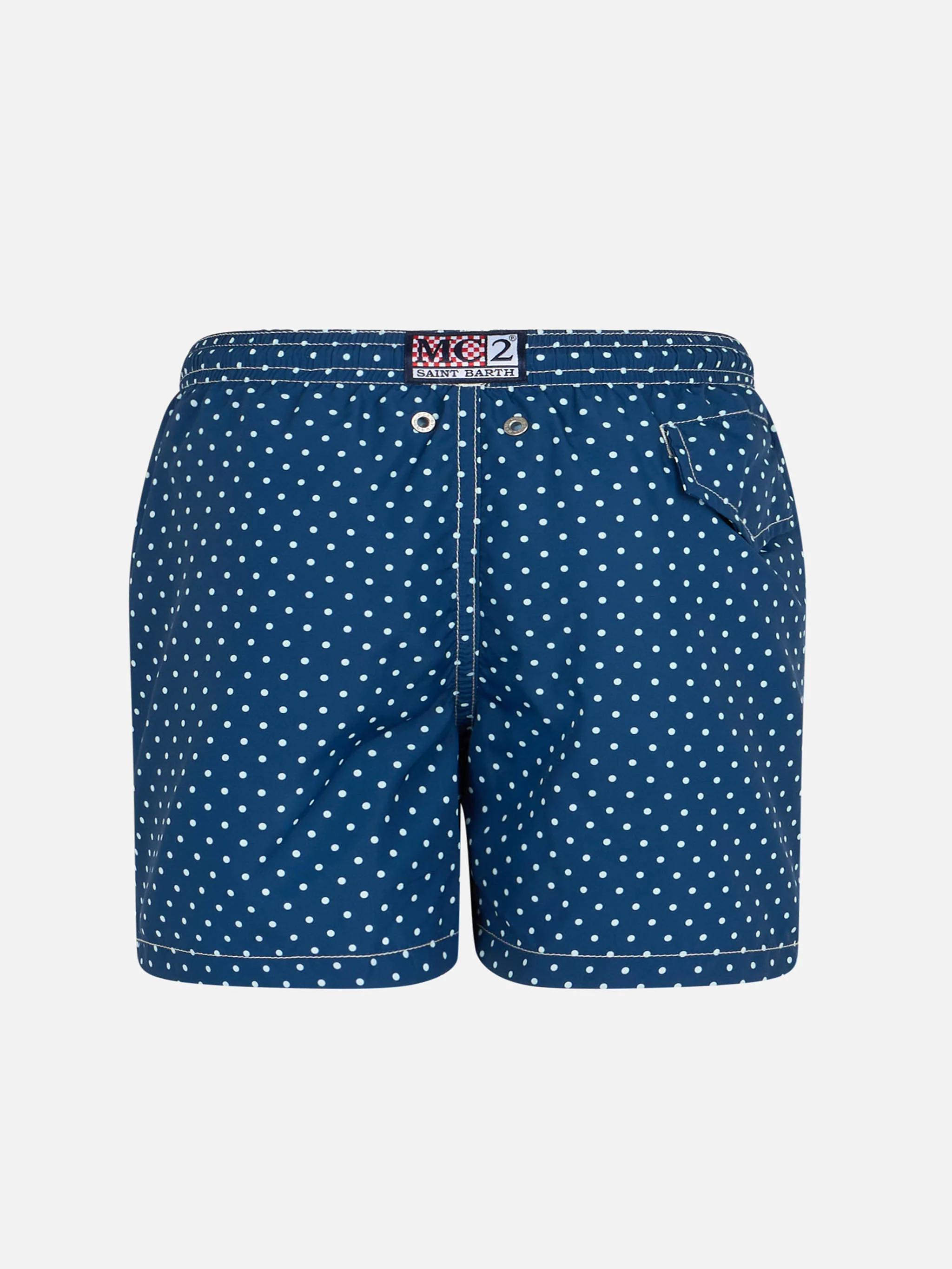 Costume da bagno da bambino in tessuto leggero Jean Lighting con stamp