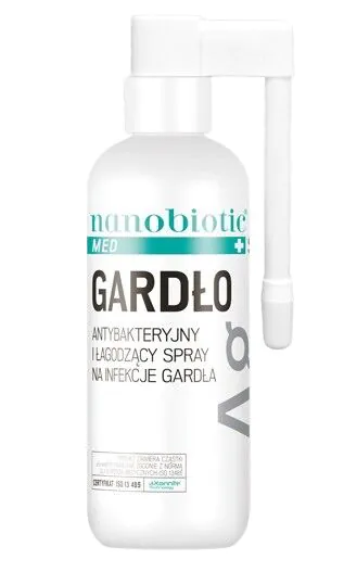 Nanobiotic Med Silver Gardło Spray 30 ml