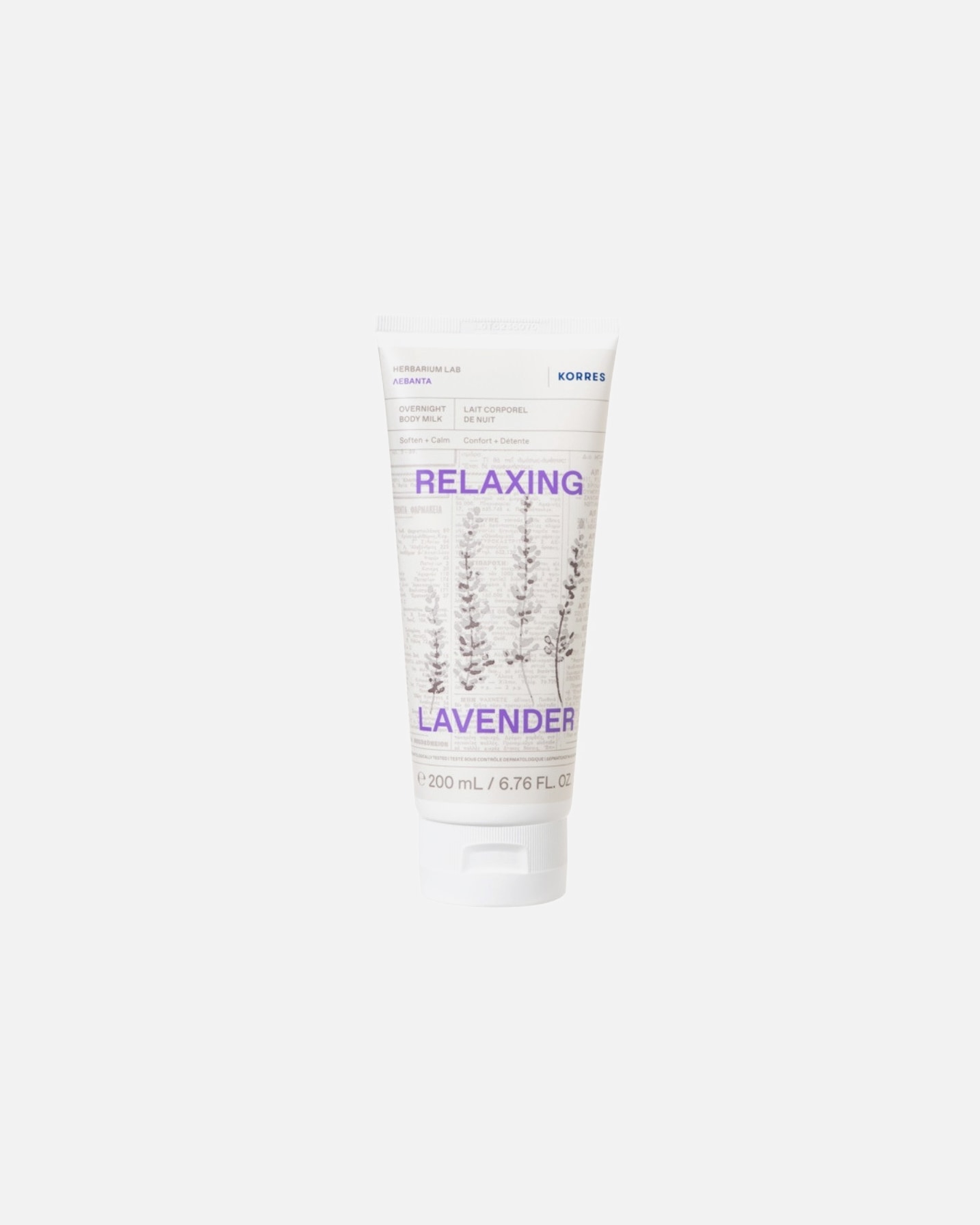 Loción corporal nocturna relajante de lavanda KORRES - 200 ml