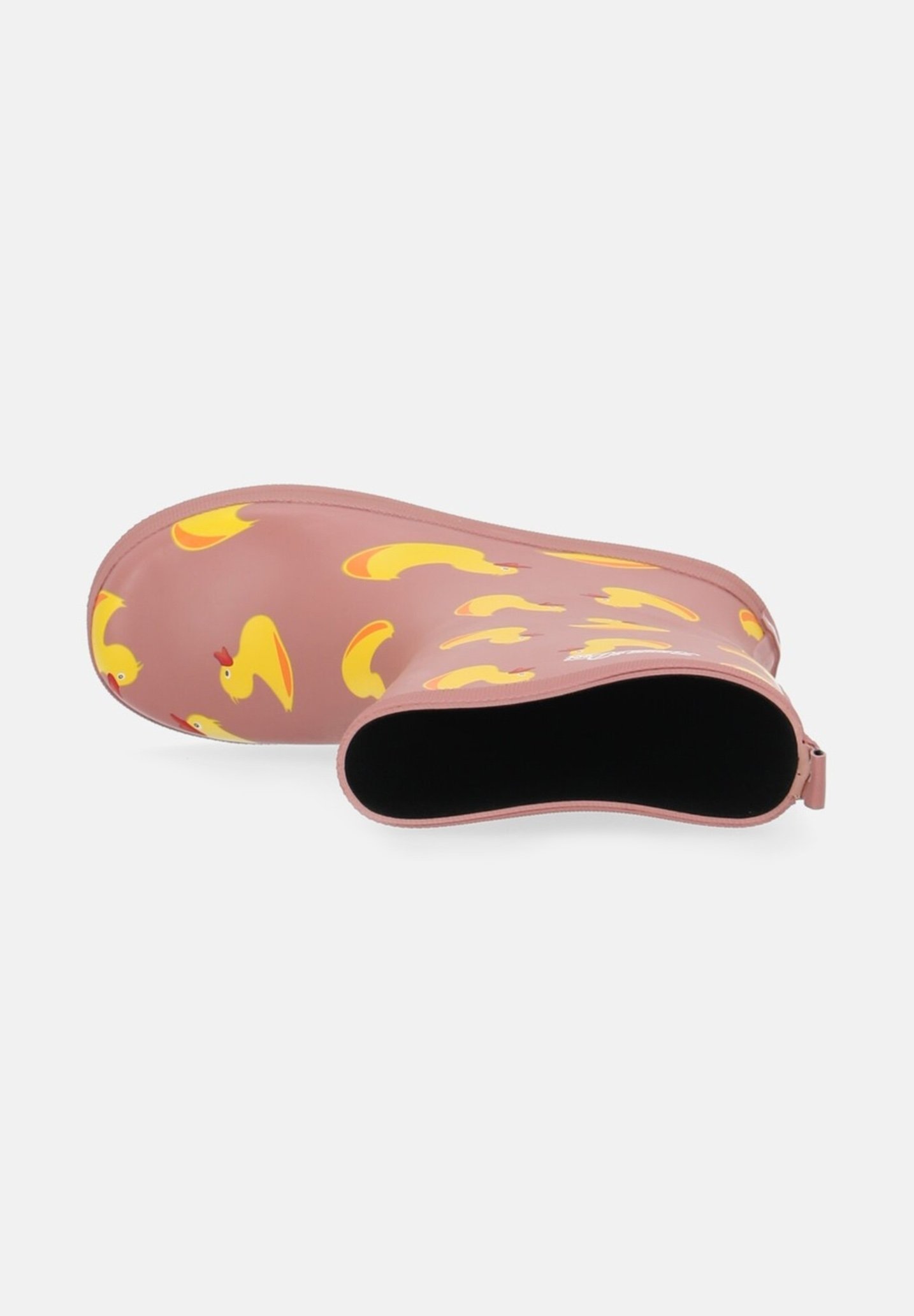 Blount & Pool EENDJE - Regenlaarzen - stoffig roze geel eendje