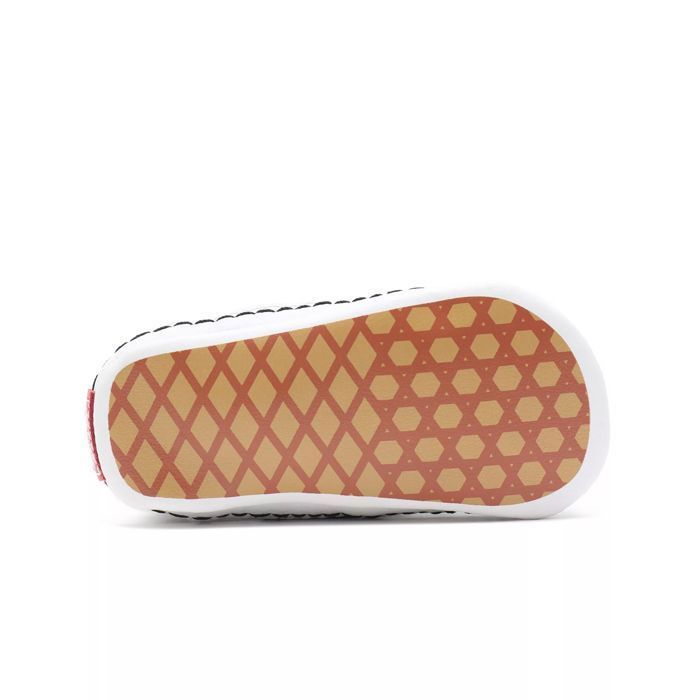 Sapatinhos de Bebê - VANS - Modelo Slip-On para Berço - Preto - Têxtil - Rasteiro