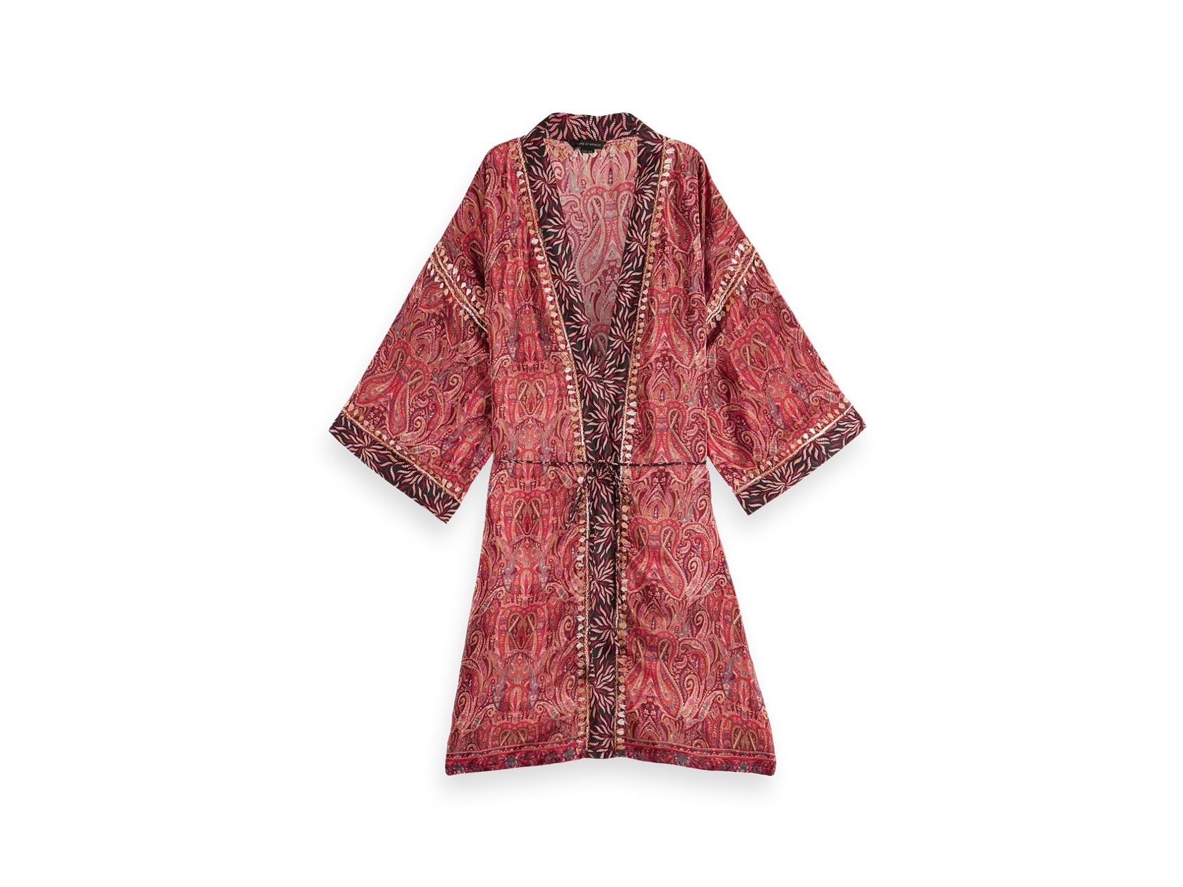 Jaypur saree kimono bordo crveni