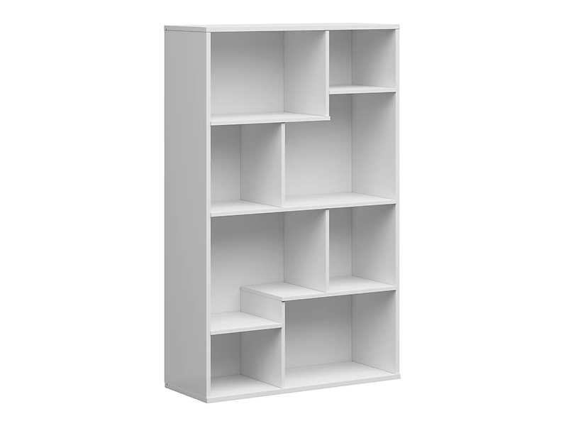Regał Tetrix 88 cm z 8 półkami biały