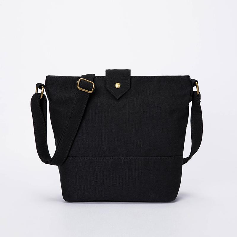 Canvas messenger bag female ins simple bag bag shoulder bag wild student small  bag