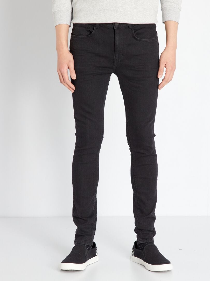 Stretch skinny jeans - 5 zakken - Zwart