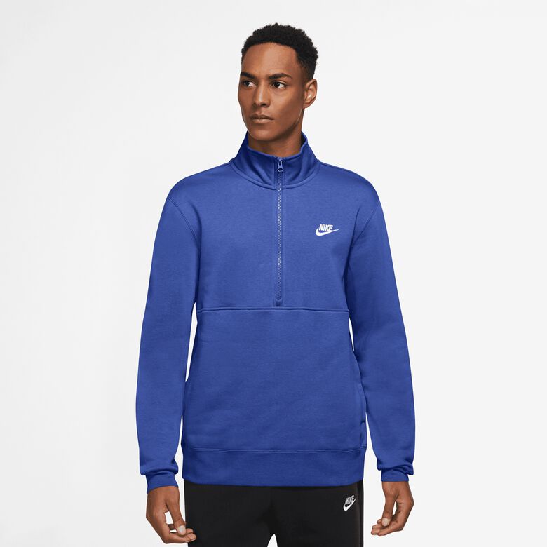 Blusa esportiva com meio zíper