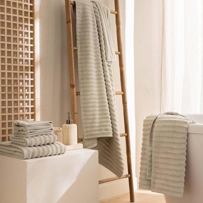 Bath towel - Softness Inside - MAYA - Cotton - 30 x 50 cm - Taupe
