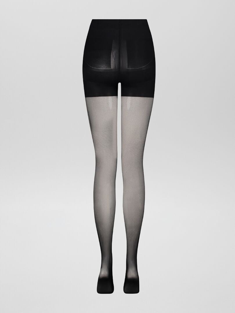 Medias con efecto push-up 40D 'Bye Bra' - NEGRAS