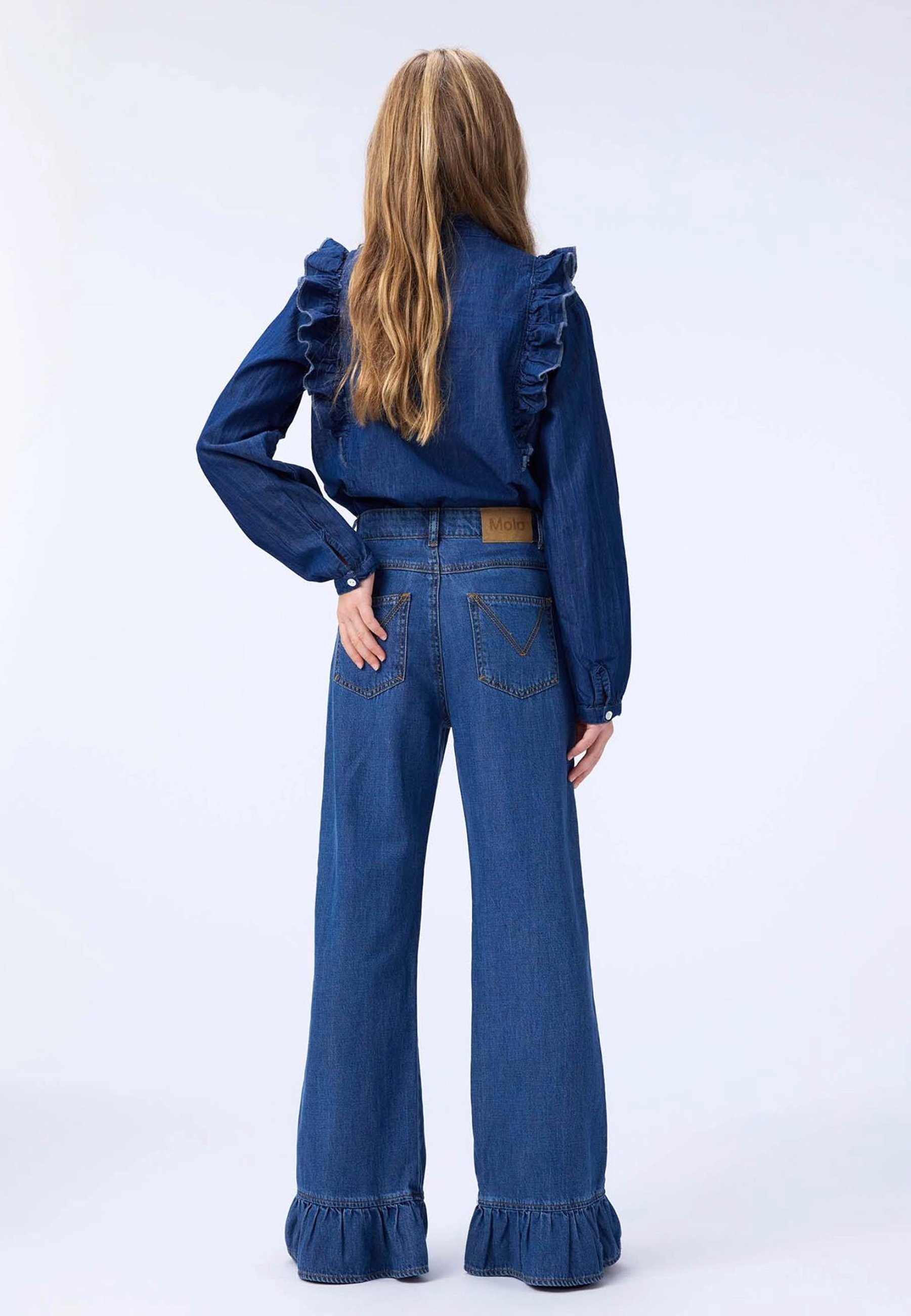 Molo AMARA - Rechte jeans - blauw vintage