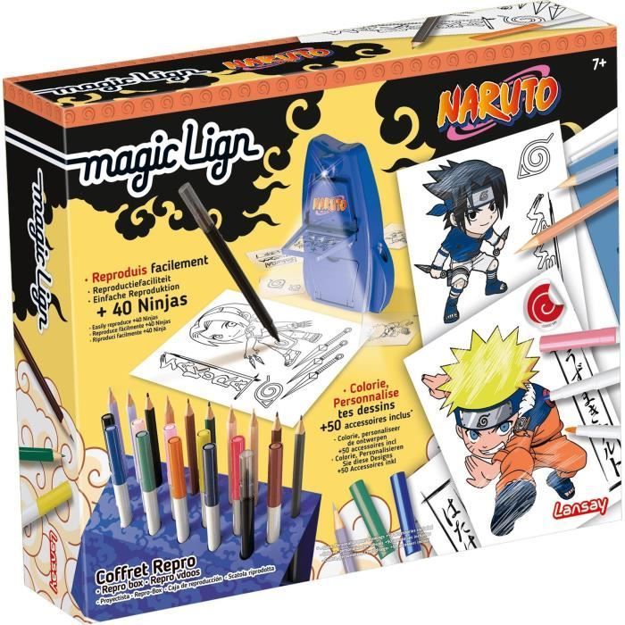 Magic Line - LANSAY - Naruto Reproduction Box Set - 100 illustrations - Ages 7+