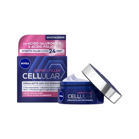 NIVEA Cellular Expert Filler Anti-Aging-Nachtcreme mit straffender Wirkung