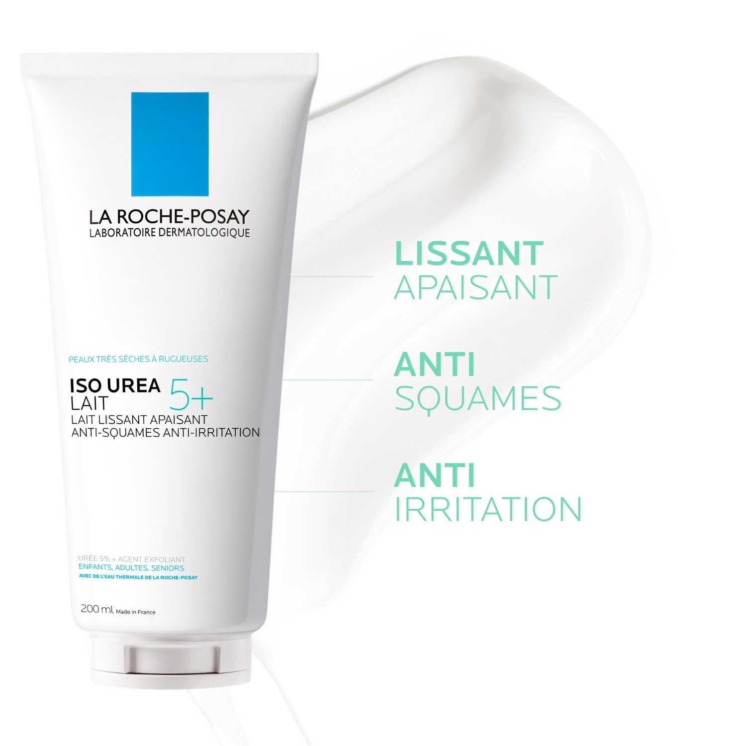 La Roche-Posay ISO UREA Lait lissant. Anti-squames, anti-irritation 400ml