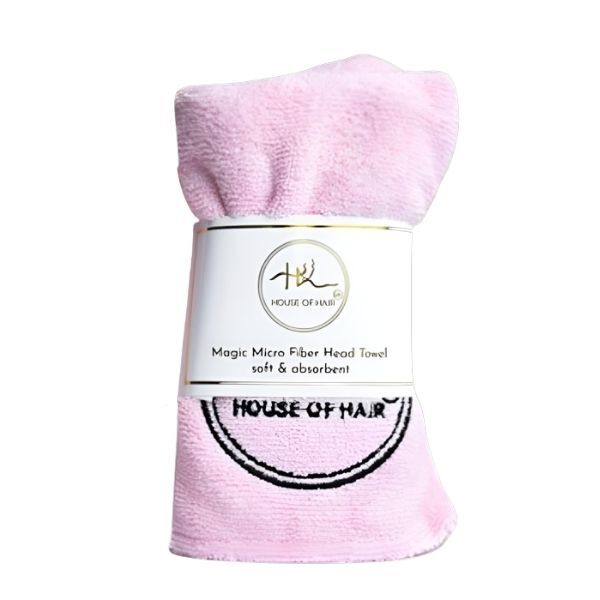 House Of Hair UK Hurtigtørkende Mikrofiberhåndkle Rosa