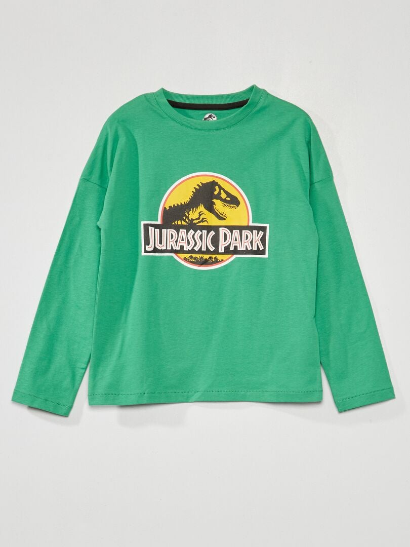 Jurassic Park T-shirt met lange mouwen - Groen