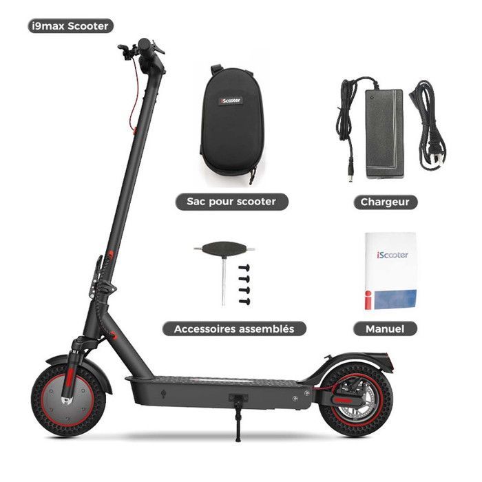 iScooter i9Max Electric Scooter with Bag - Foldable - 10