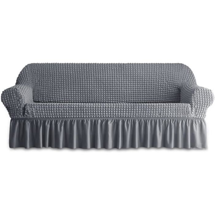 Funda para sofá - PZCC - Talla XL - Resistente - Elástica - Gris