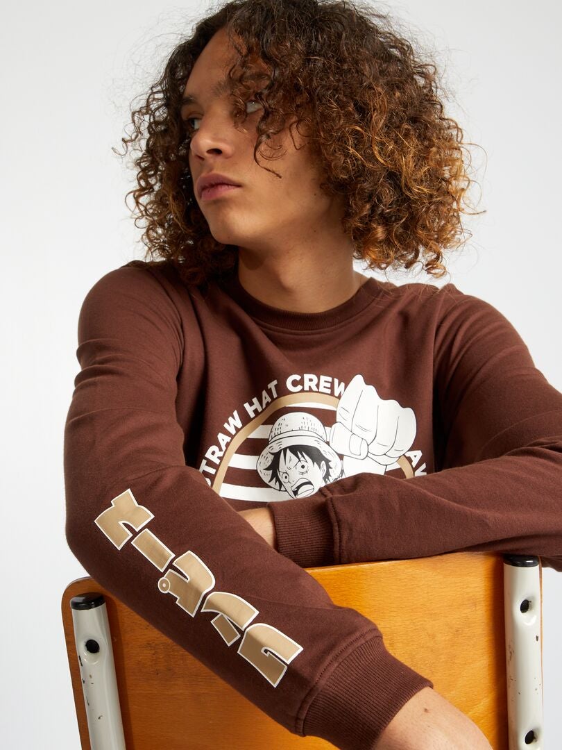 Sudadera de felpa de una pieza - Marrón
