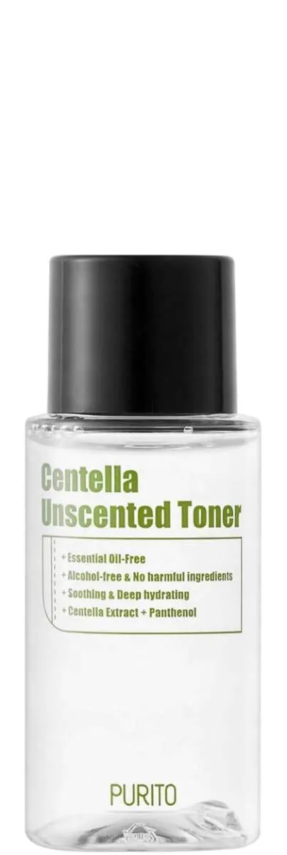 Purito Centella Unscented Bezzapachowy Toner z Ekstraktem z Wąkroty Azjatyckiej Mini