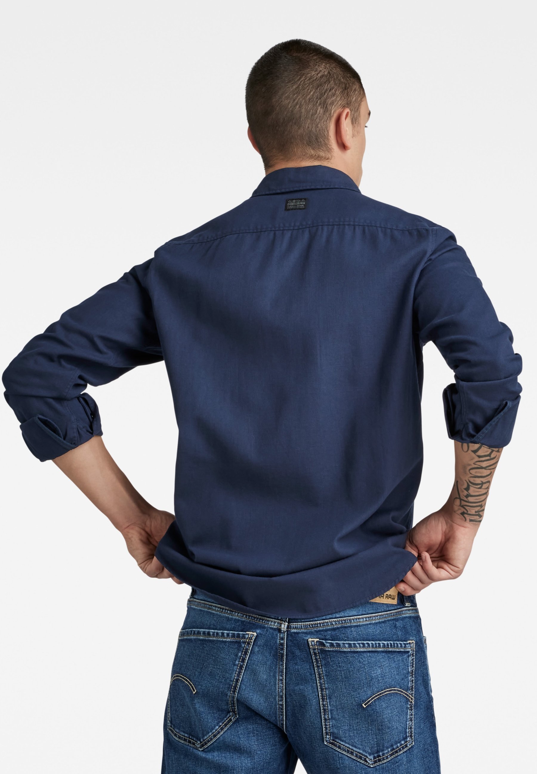 G-STAR MARINE SLIM - Camicia - sartho blue gd