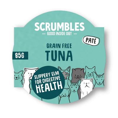 Comida húmeda para gatos Scrumbles con atún sin cereales