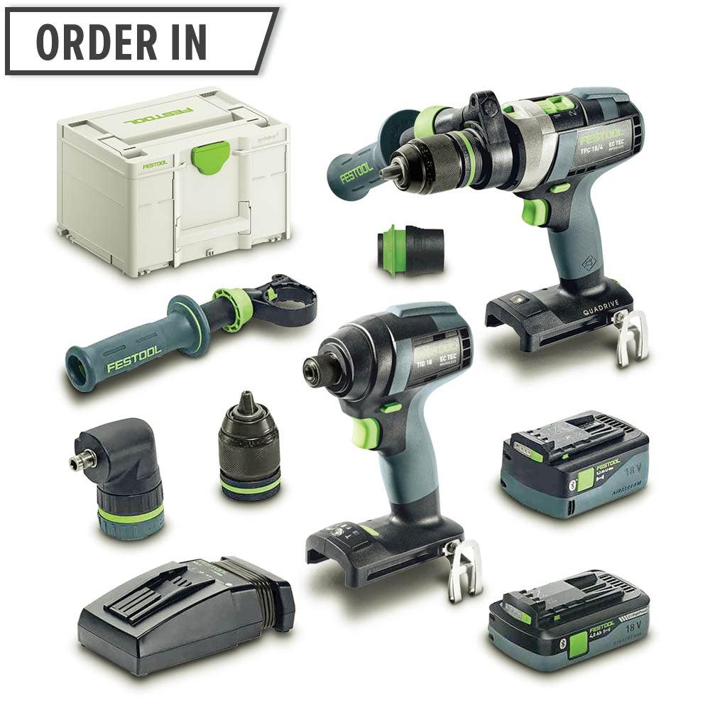 FESTOOL 2-osainen sarja 18 V 1 x 4,0 Ah / 1 x 5,2 Ah 576999