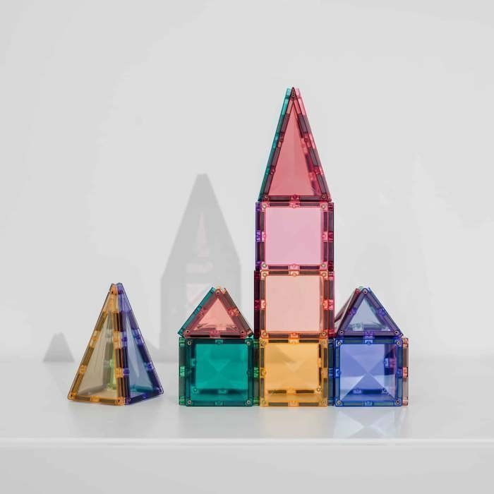CONNETIX Conjunto de Mini Peças Magnéticas para Construção em Tons Pastel, 32 Unidades