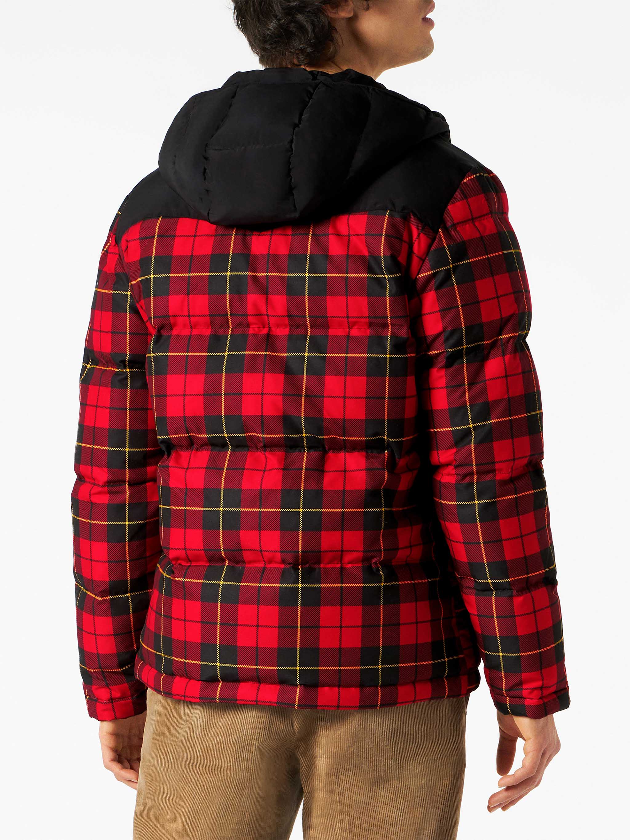 Doudoune écossaise pour homme avec capuche
