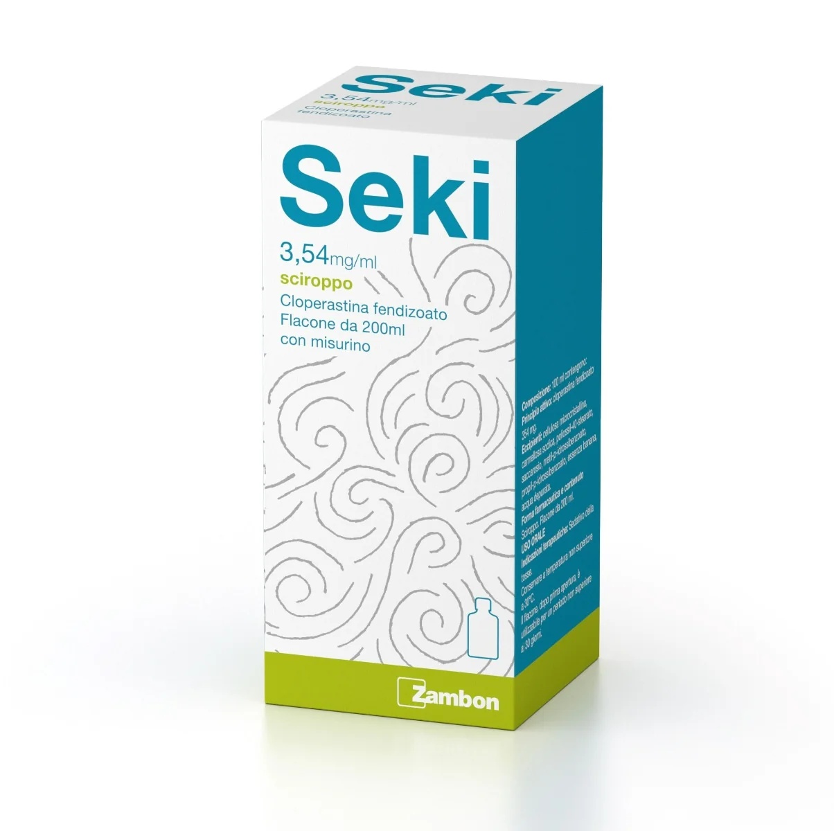 Sirop Seki 3,54 mg/ml 200 ml Toux sèche