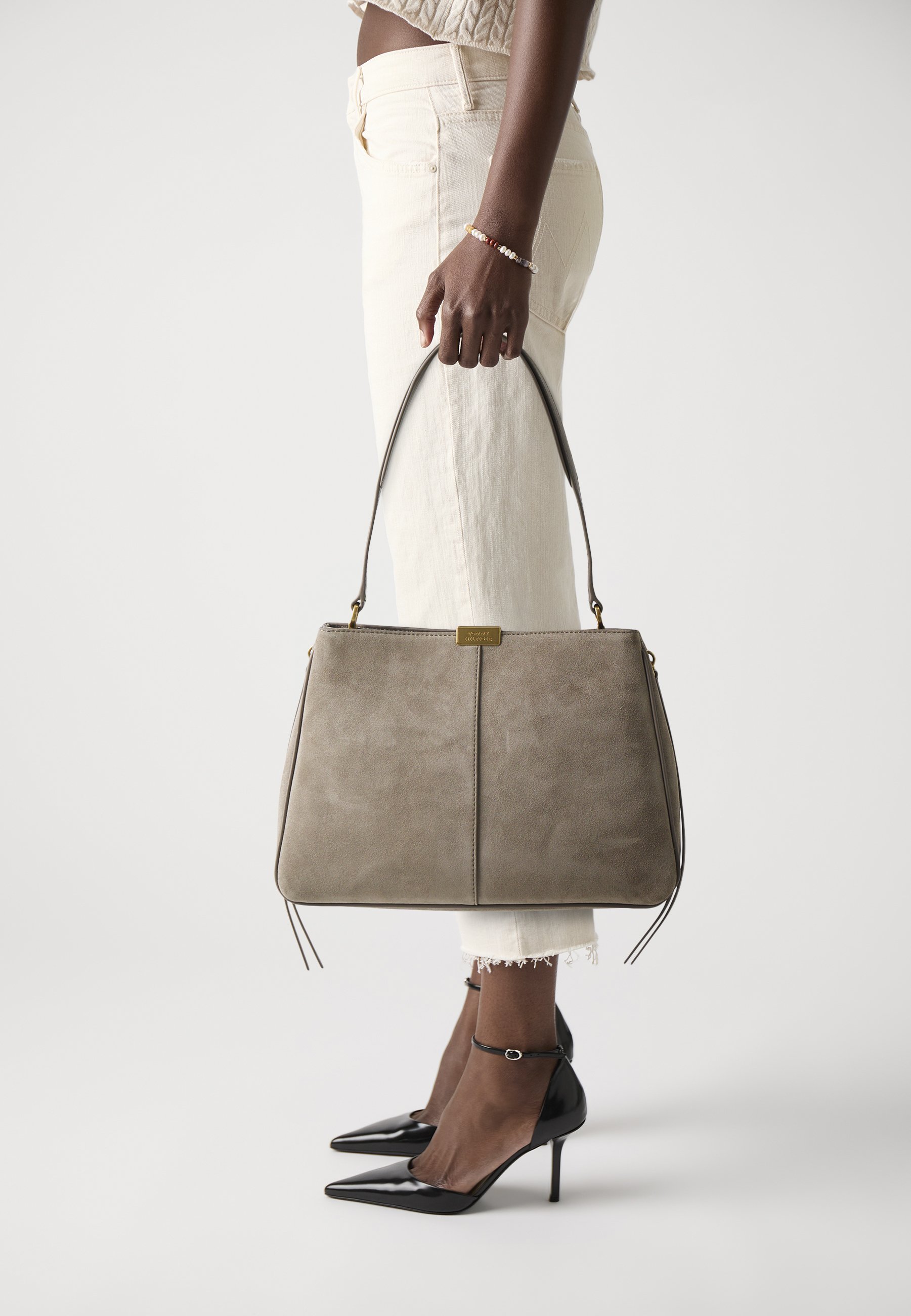 Borsa a tracolla casual Tommy Hilfiger - Borsa a mano - color tortora costiero