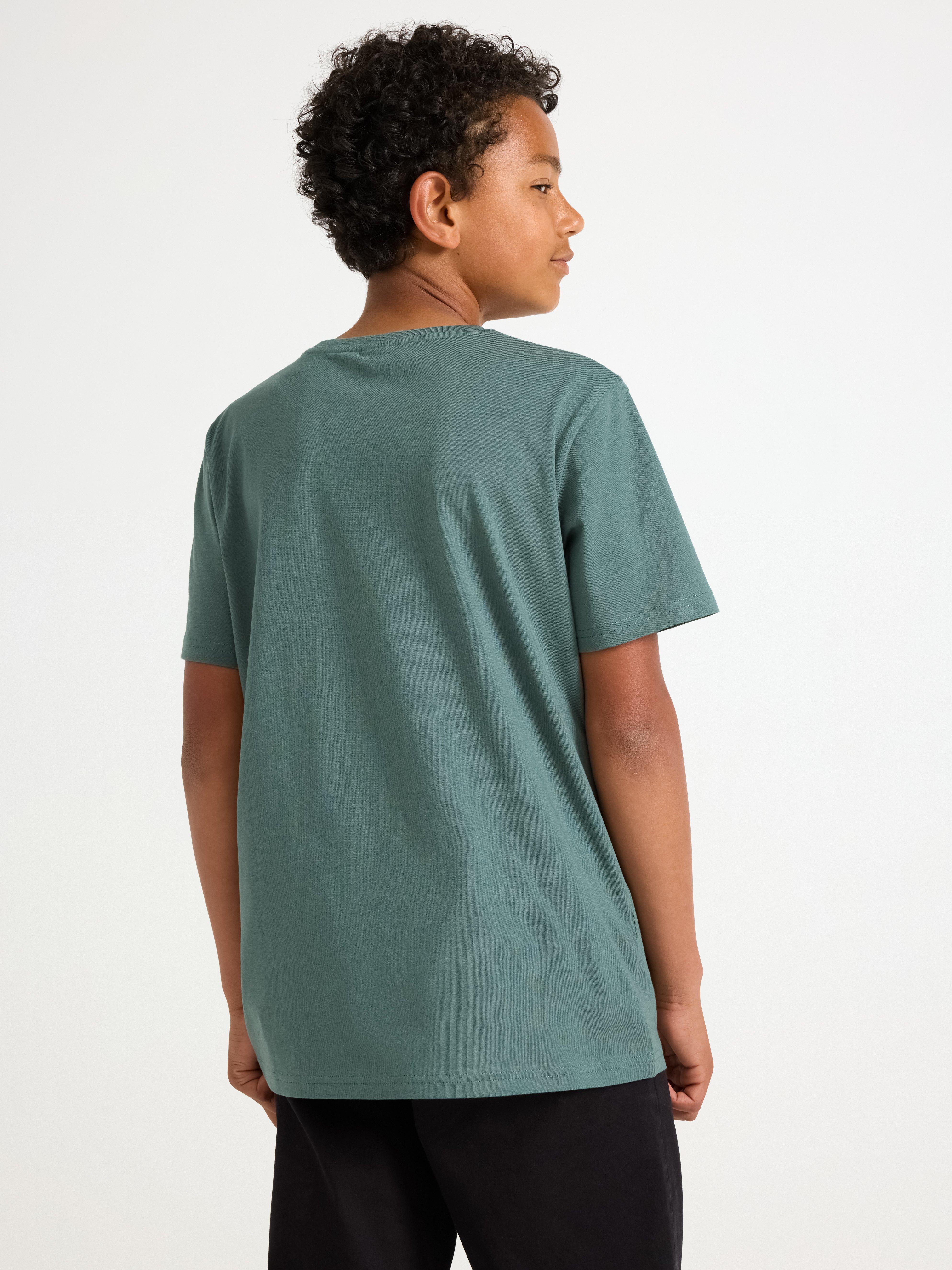 Camiseta verde oscuro empolvado