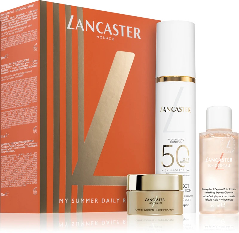 Lancaster Skin & Sun ikdienas rutīnas dāvanu komplekts perfektai ādai