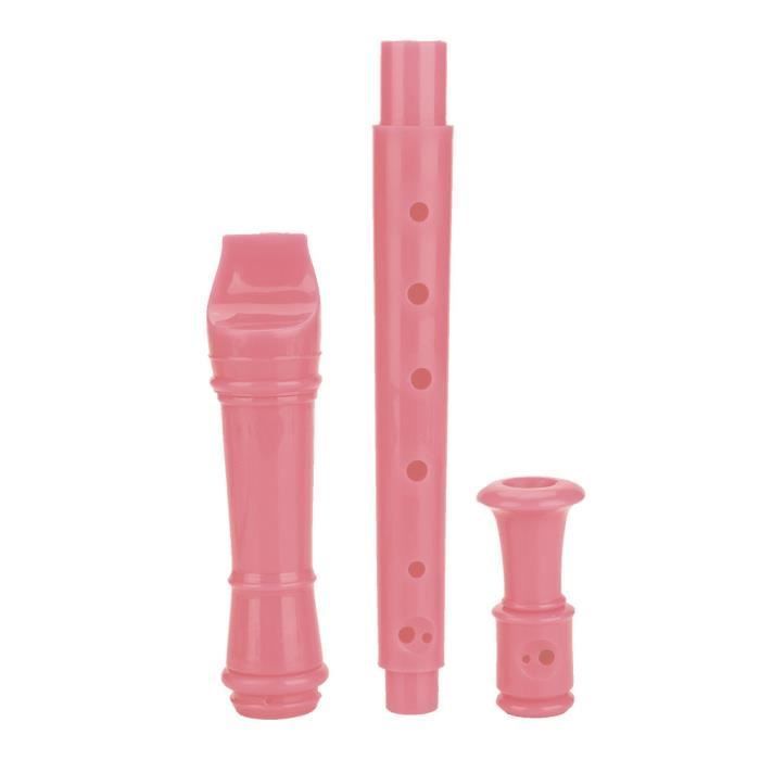 Clarinete infantil - OMABETA - Modelo rosa - 8 agujeros - Material ABS - Instrucciones incluidas