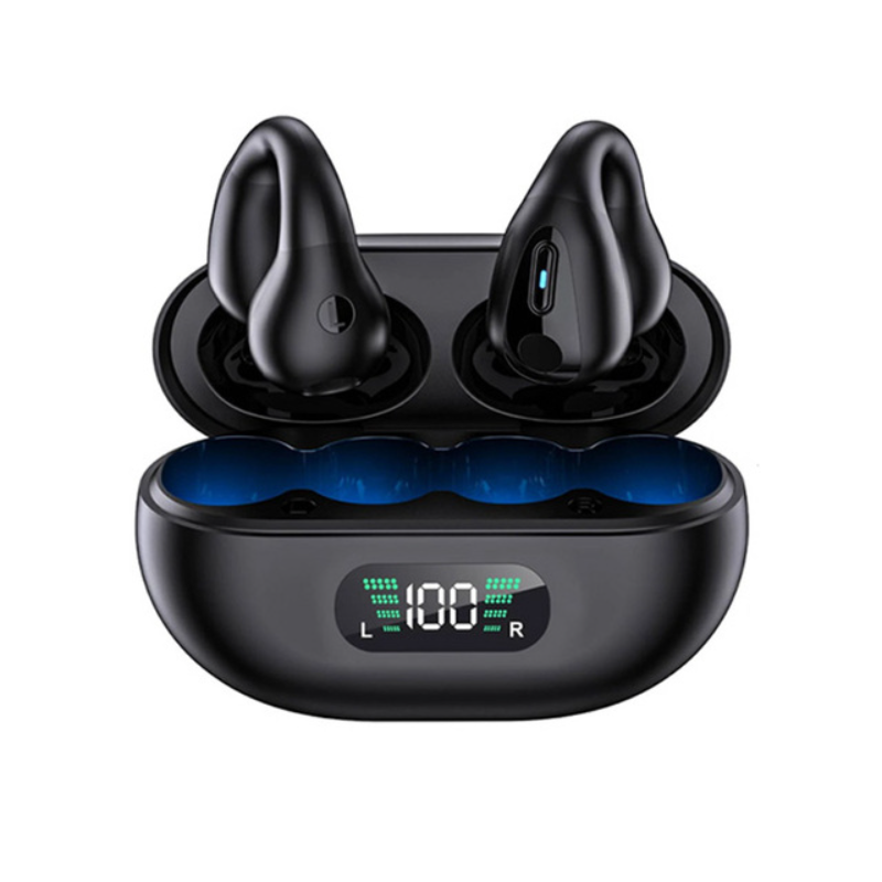  Mini Auriculares Inalámbricos Smartek Deportivos Bluetooth 5.3 Conducción Ósea Con Clip Oreja
