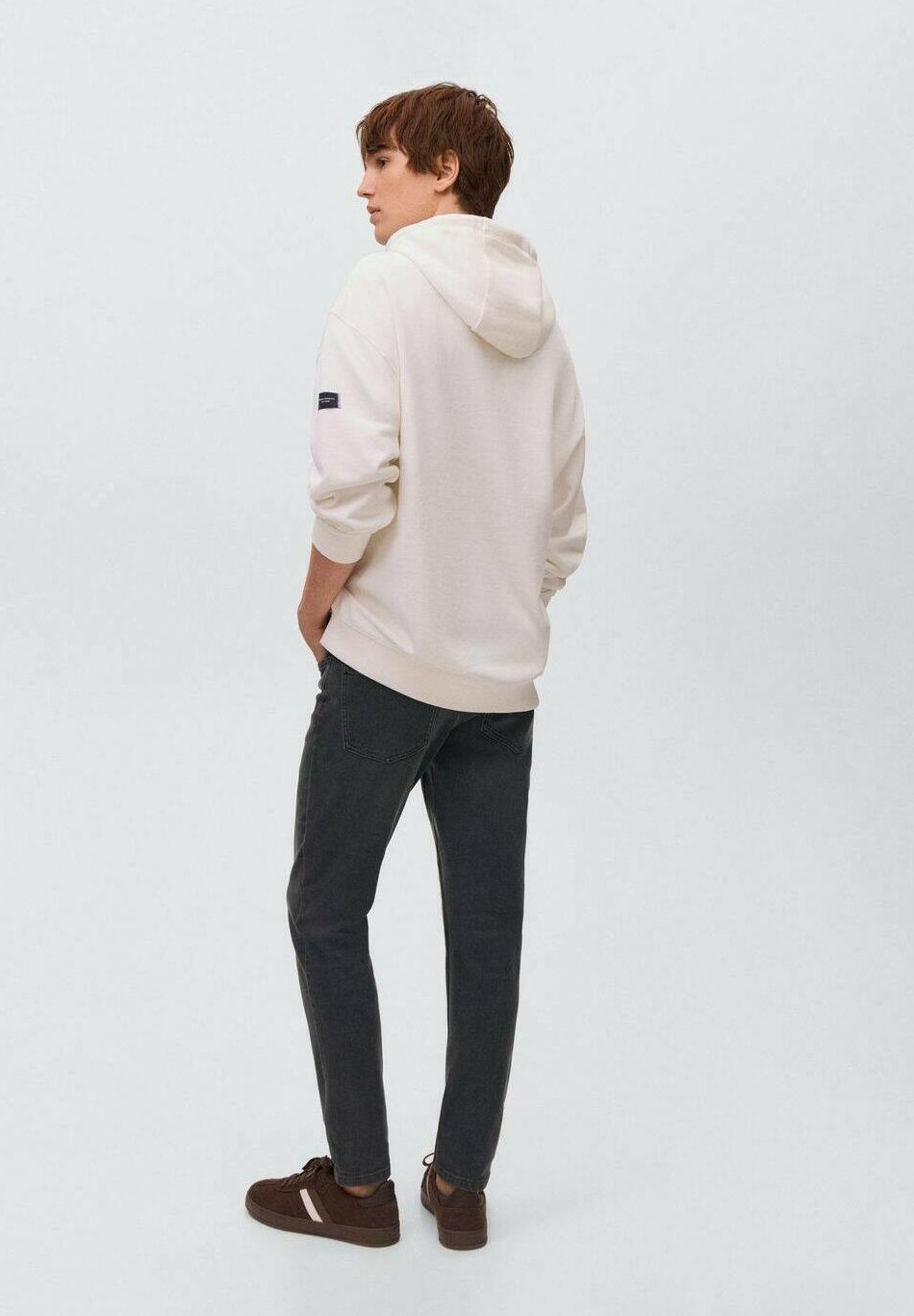 Mango laste kitsad teksad - hall denim