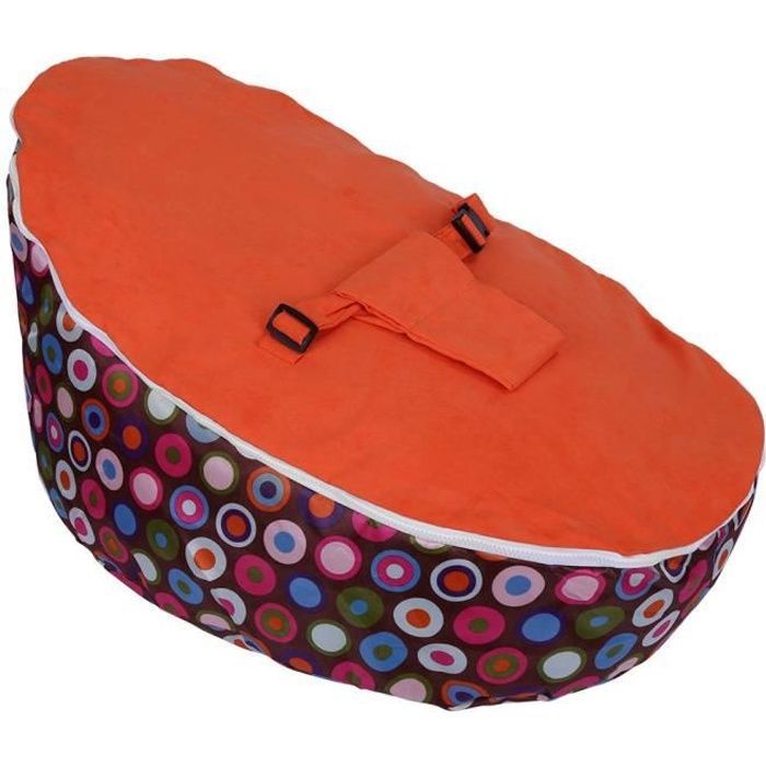 Vauvan papupussipohjainen pehmustetut laukut - Fafeicy - oranssi - PVC, polyesteri-mokkanahka - 65 x 55 x 40 cm